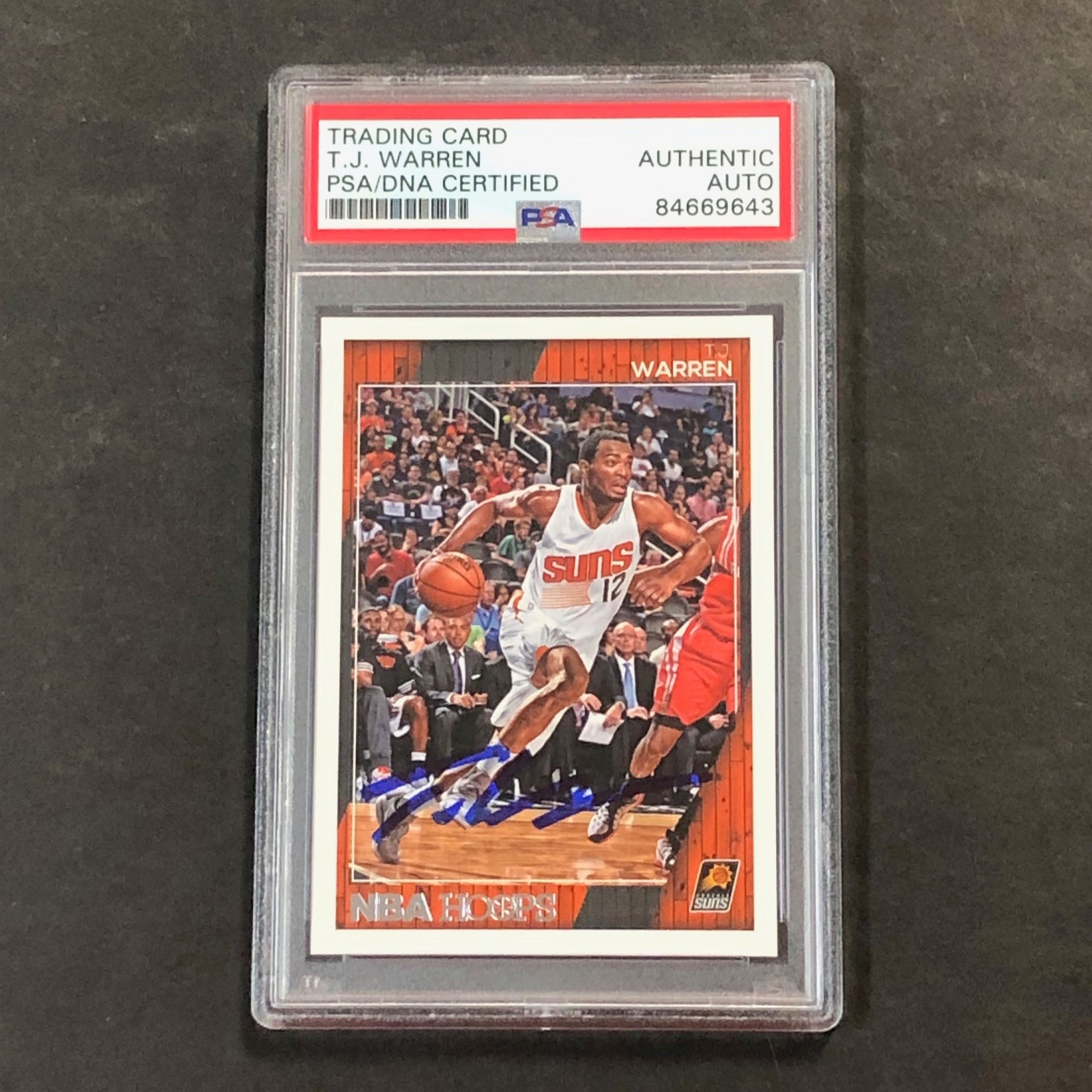 2016-17 NBA Hoops #238 TJ WARREN Signed Card PSA Slabbed Suns