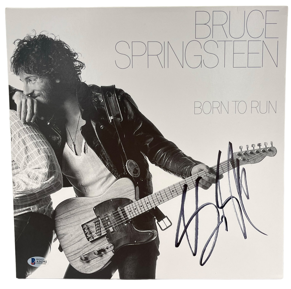 BRUCE SPRINGSTEEN SIGNED BORN TO RUN ALBUM VINYL AUTHENTIC AUTOGRAPH BECKETT LOA