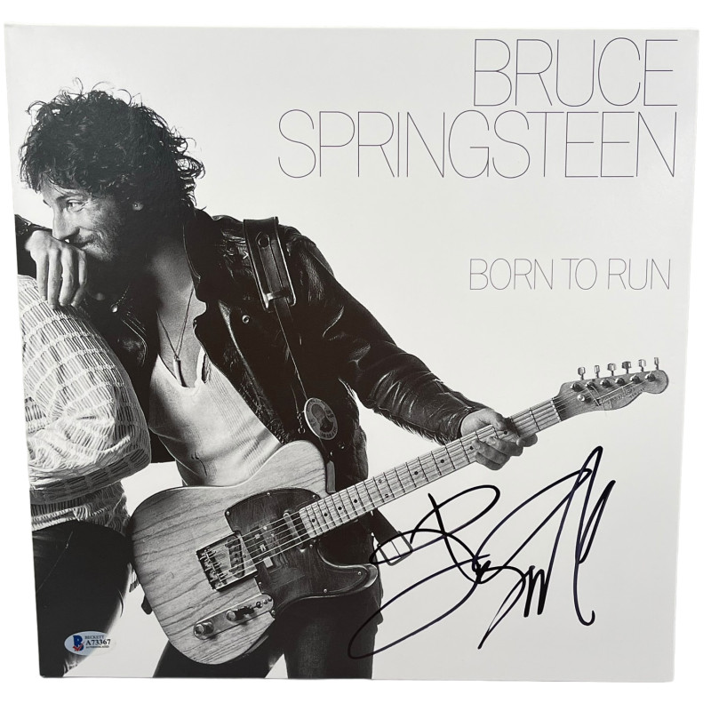 BRUCE SPRINGSTEEN SIGNED BORN TO RUN ALBUM VINYL AUTHENTIC AUTOGRAPH BECKETT LOA