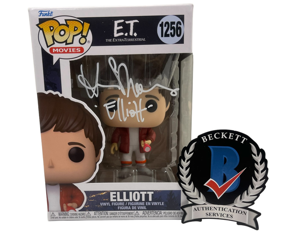HENRY THOMAS SIGNED ET POP FUNKO FIGURE 1252 AUTHENTIC AUTOGRAPH BECKETT WITNESS