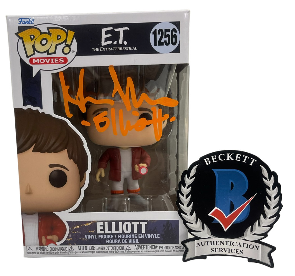 HENRY THOMAS SIGNED ET POP FUNKO FIGURE 1252 AUTHENTIC AUTOGRAPH BECKETT WITNESS