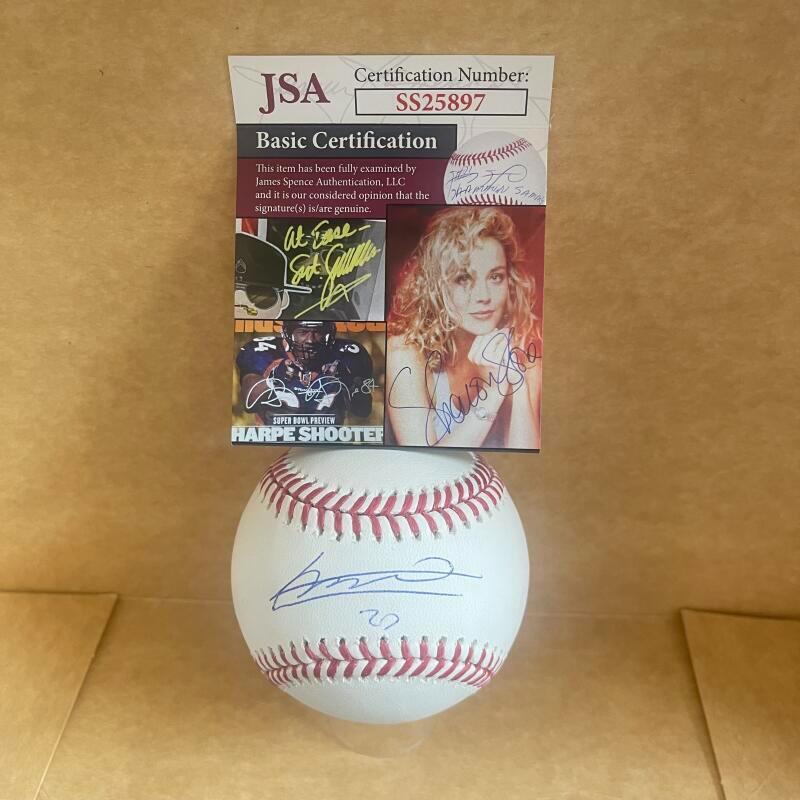 VLADIMIR GUERRERO JR. TORONTO BLUE JAYS SIGNED AUTO M.L. BASEBALL JSA SS25897
