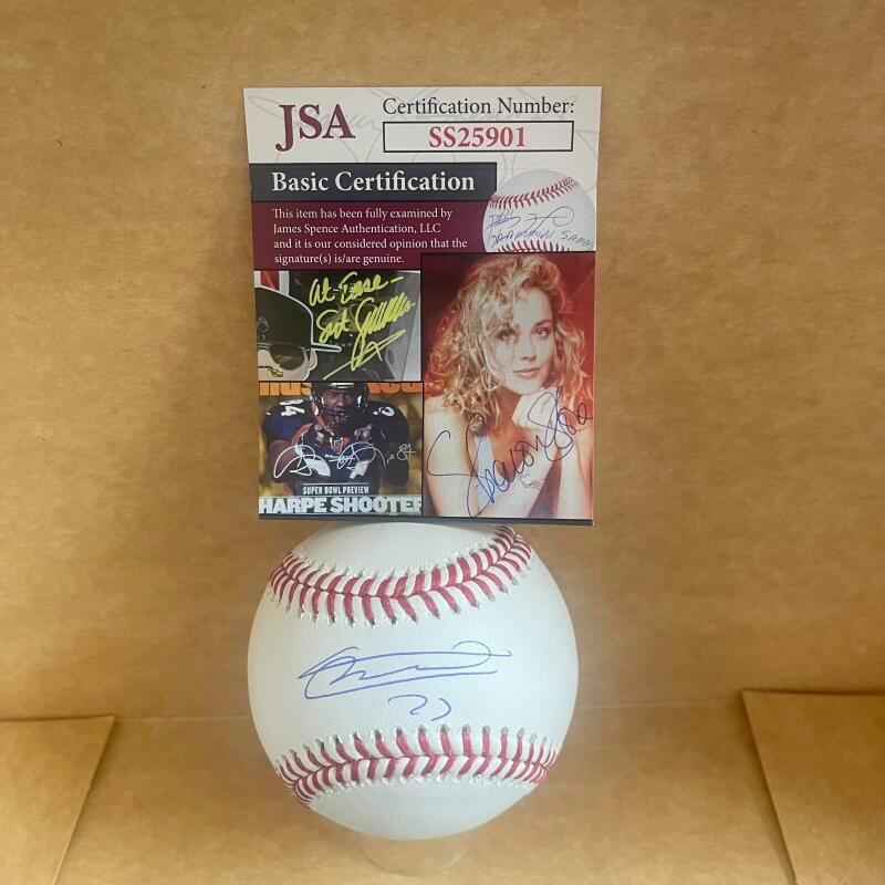 VLADIMIR GUERRERO JR. TORONTO BLUE JAYS SIGNED AUTO M.L. BASEBALL JSA SS25901