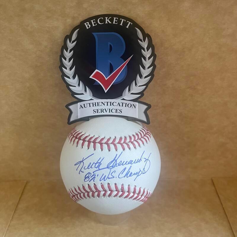 KEITH HERNANDEZ 82 WS CHAMPS CARDINALS SIGNED AUTO M.L. BASEBALL BAS AUTHENTICAT