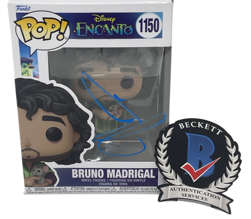 John Leguizamo Signed Autographed Bruno Madrigal Funko Pop Encanto Beckett COA