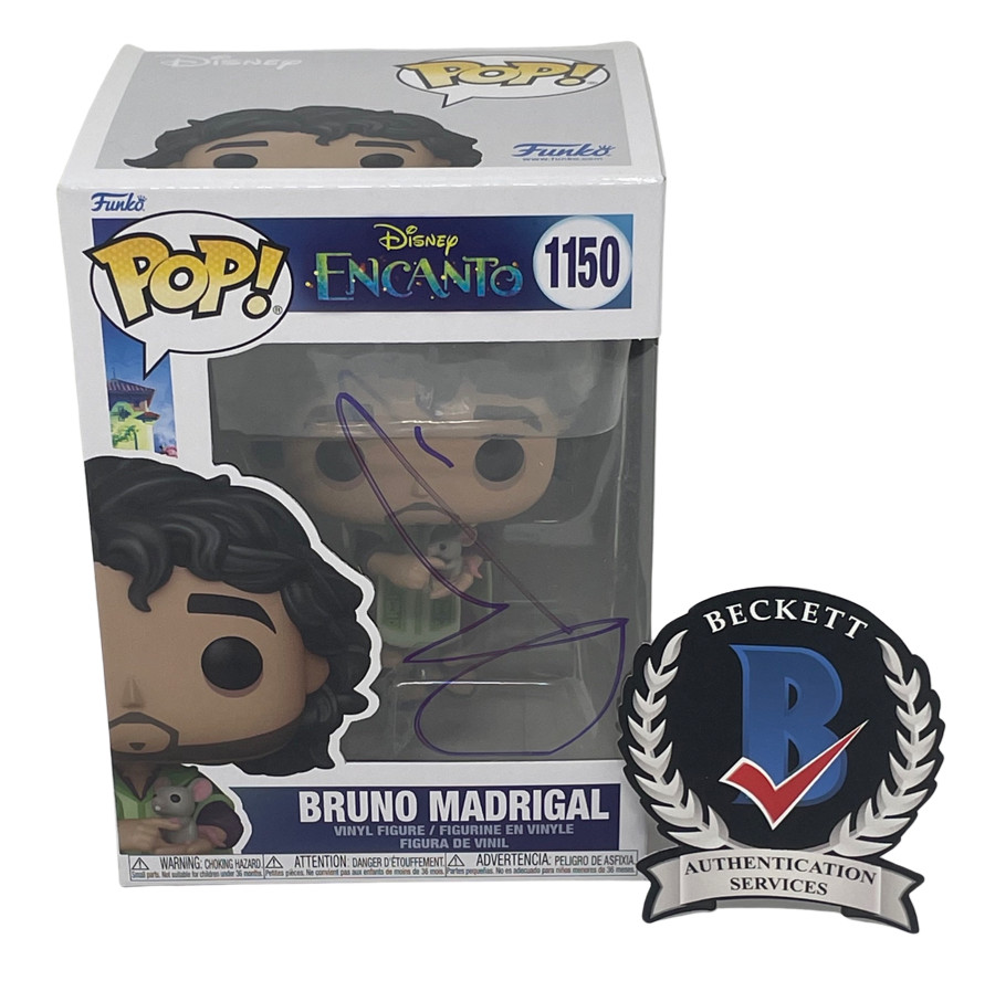John Leguizamo Signed Autographed Bruno Madrigal Funko Pop Encanto Beckett COA