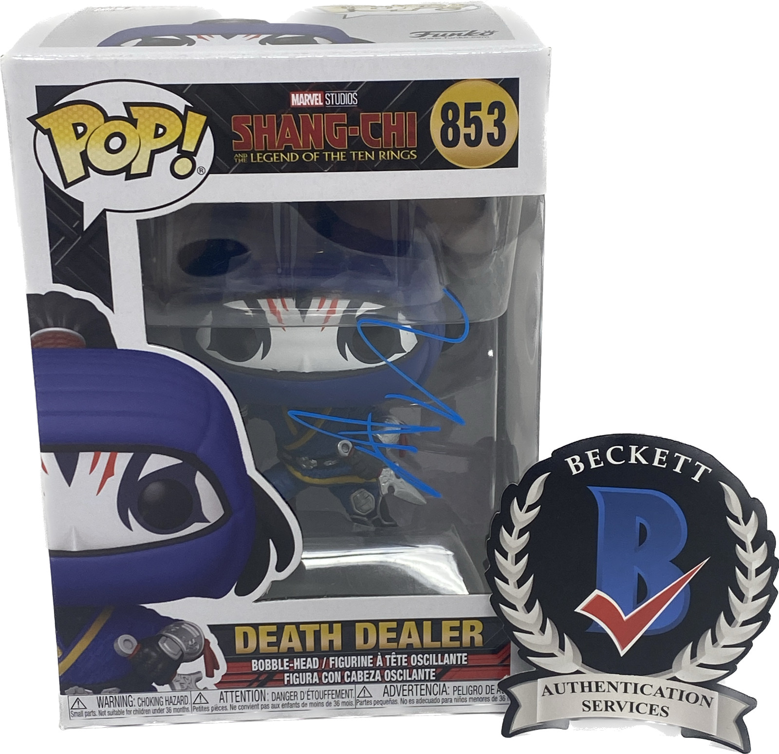 Andy Le Signed Autographed Death Dealer Shang-Chi Funko Pop Figure Beckett COA