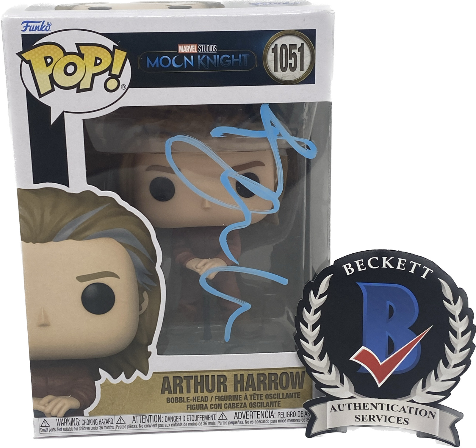 Ethan Hawke Signed Autographed Arthur Harrow Moon Knight Funko Pop Beckett COA