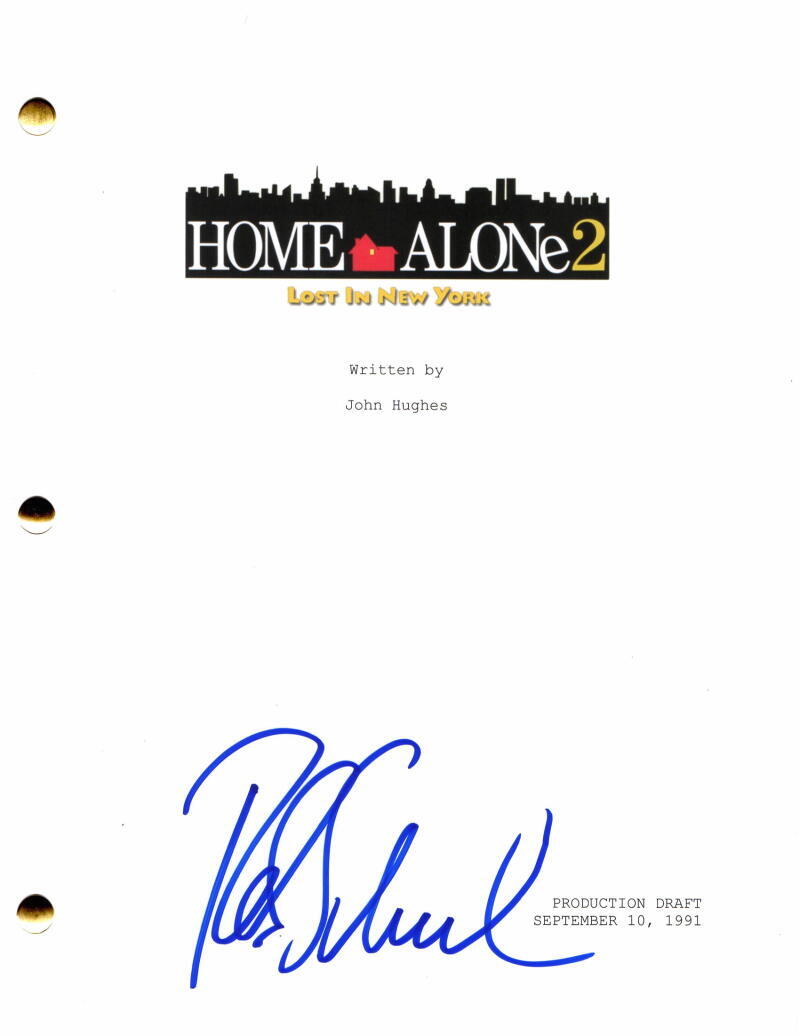ROB SCHNEIDER SIGNED AUTOGRAPH HOME ALONE 2 FULL MOVIE SCRIPT W/ MACAULAY CULKIN