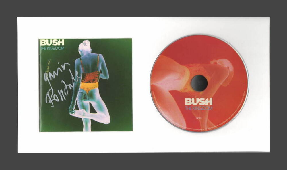 GAVIN ROSSDALE BUSH SIGNED AUTOGRAPH THE KINGDOM FRAMED CD DISPLAY READY TO HANG