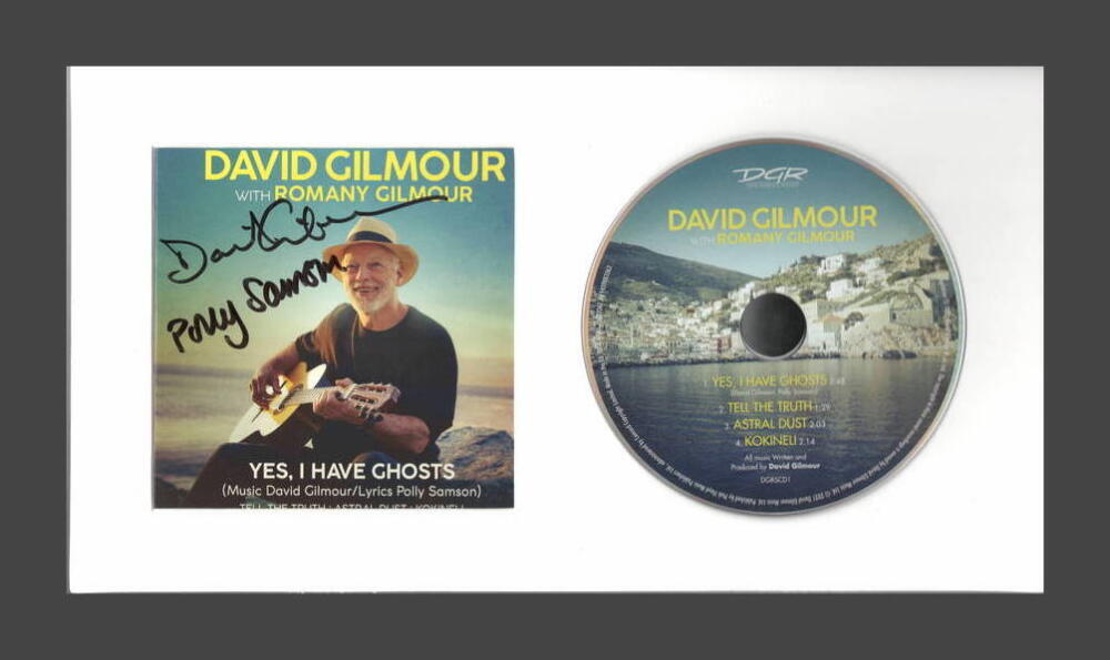 DAVID GILMOUR SIGNED AUTOGRAPH I HAVE GHOSTS FRAMED CD DISPLAY - PINK FLOYD ICON