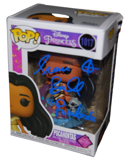 IRENE BEDARD signed (DISNEY PRINCESS) POCAHONTAS Funko Pop #1017 BECKETT BF87193
