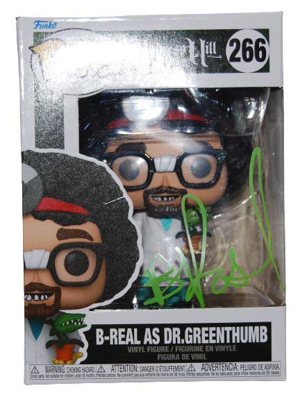 B-REAL signed (DR GREENTHUMB) #266 Funko Pop Cypress Hill BECKETT BAS BH014005