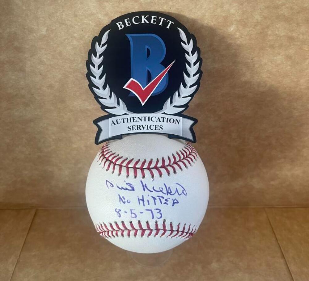 PHIL NIEKRO NO-HITTER 8-5-73 SIGNED AUTO M.L. BASEBALLBECKETT AUTHENTICATED