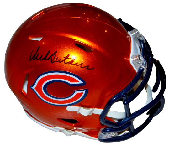 DICK BUTKUS signed (CHICAGO BEARS) Flash mini football helmet BECKETT WX51648