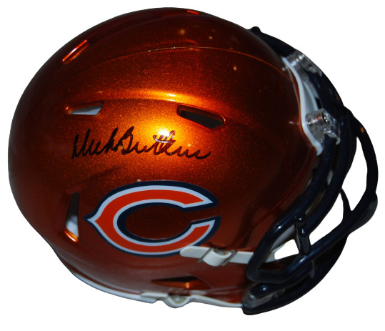 DICK BUTKUS signed (CHICAGO BEARS) Flash mini football helmet BECKETT WX51649