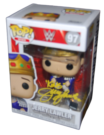 JERRY LAWLER signed (WWE) Wrestling The King Funko Pop #97 BECKETT BAS BF09342