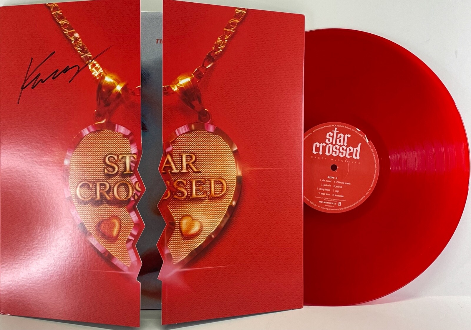 KACEY MUSGRAVES Signed Autograph LP Cover 