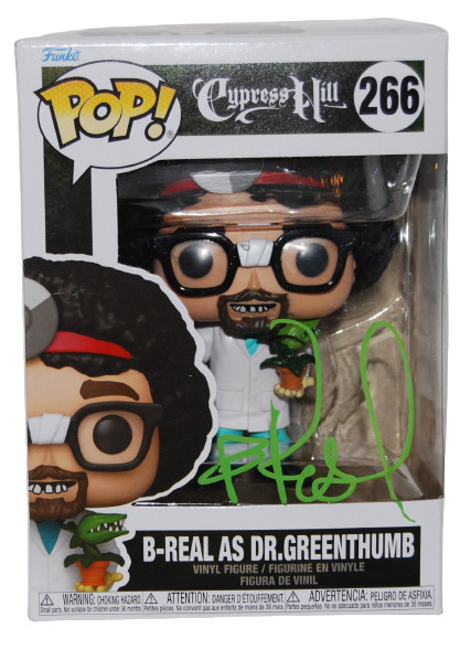 B-REAL signed (DR GREENTHUMB) #266 Funko Pop Cypress Hill BECKETT BAS BH010996