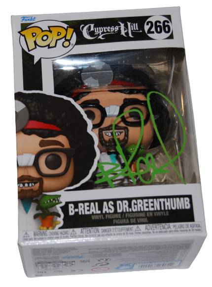 B-REAL signed (DR GREENTHUMB) #266 Funko Pop Cypress Hill BECKETT BAS BH01100