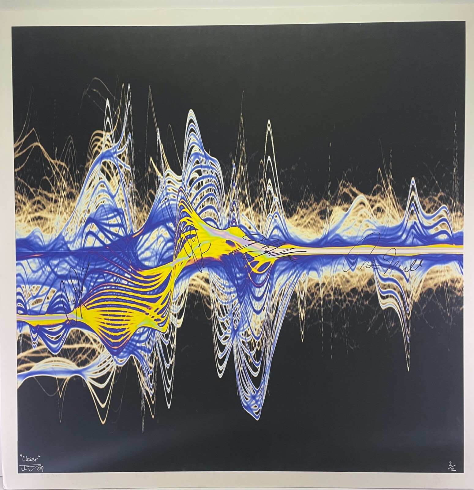 KINGS OF LEON Signed Autograph Closer Soundwave Artwork 28x28 Number 2/2 RARE