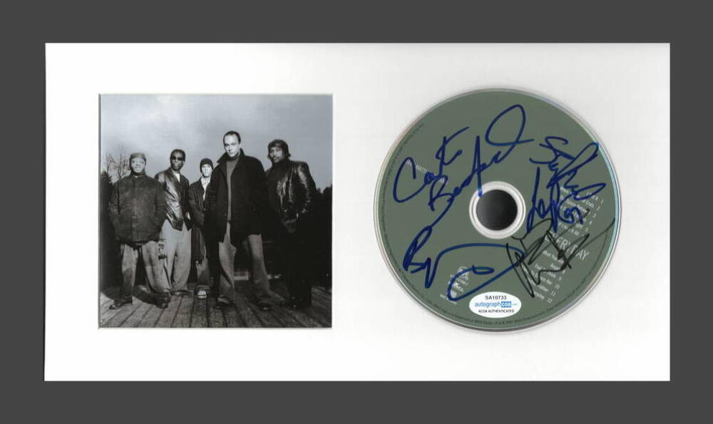 DAVE MATTHEWS BAND COMPLETE X5 SIGNED AUTOGRAPH EVERYDAY CD DISPLAY BAND W/ ACOA