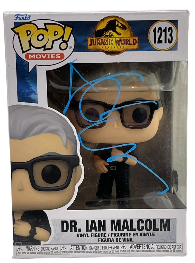 JEFF GOLDBLUM SIGNED DR. IAN MALCOLM JURASSIC WORLD DOMINION FUNKO BECKETT 4