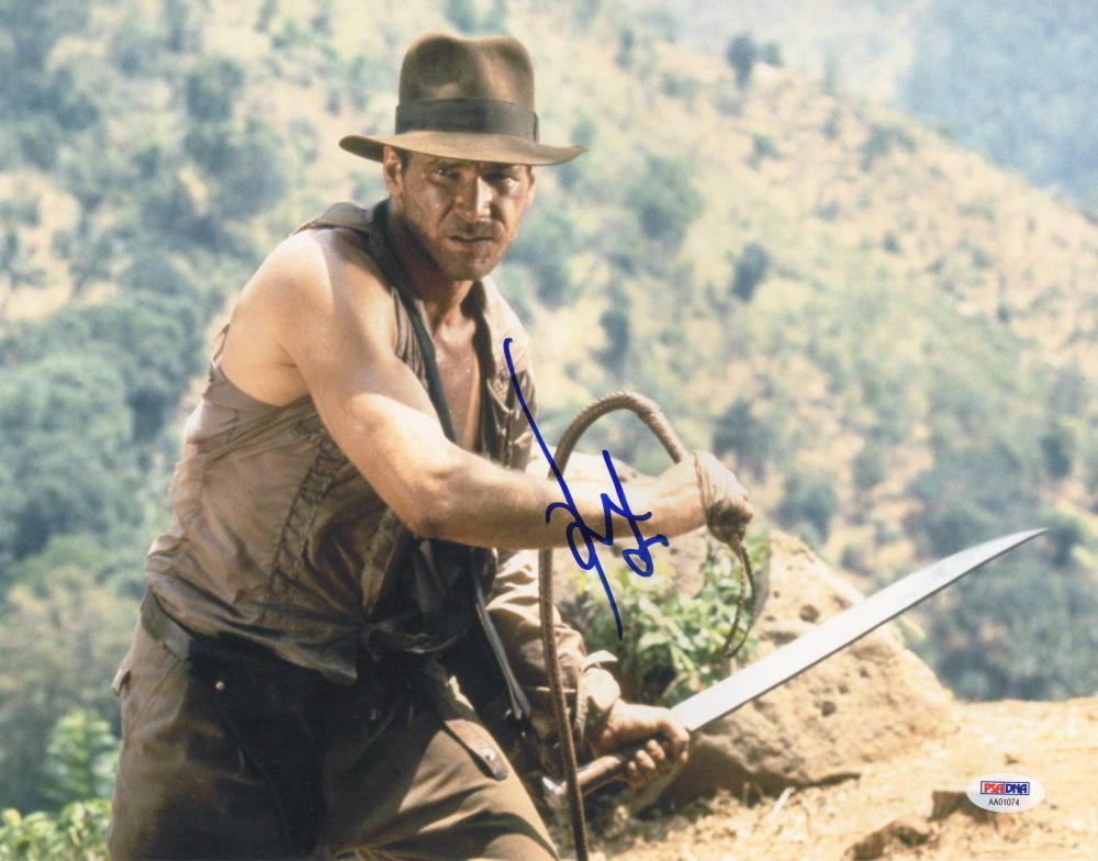 HARRISON FORD SIGNED 11X14 PHOTO INDIANA JONES AUTOGRAPH PROOF PSA/DNA LOA D