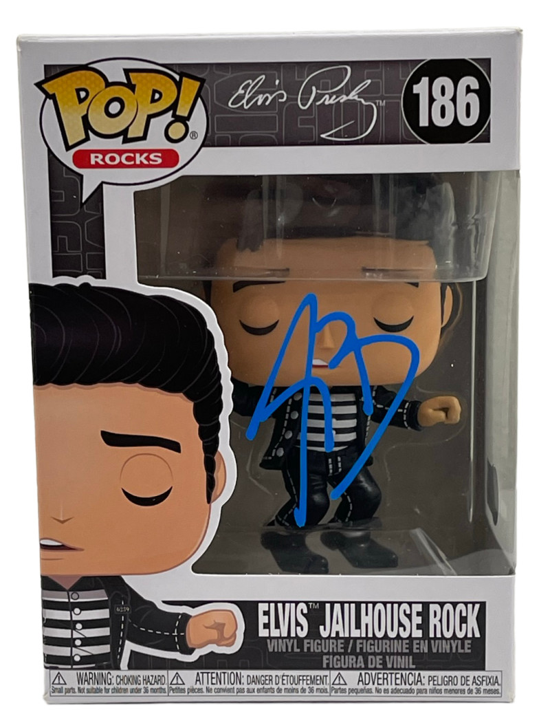 AUSTIN BUTLER SIGNED ELVIS JAILHOUSE ROCK FUNKO FIGURE 186 AUTOGRAPH BECKETT 6