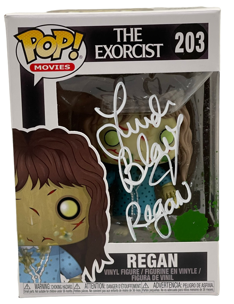 LINDA BLAIR THE EXORCIST REGAN SIGNED FUNKO FIGURE AUTOGRAPH BECKETT COA 2