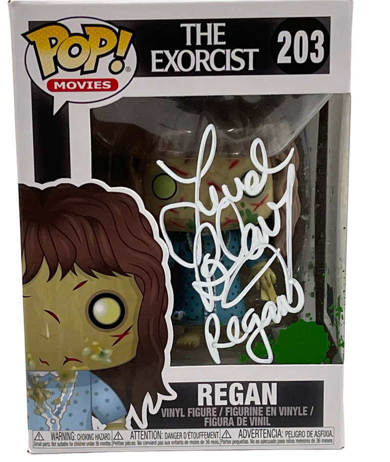 LINDA BLAIR THE EXORCIST REGAN SIGNED FUNKO FIGURE AUTOGRAPH BECKETT COA 3