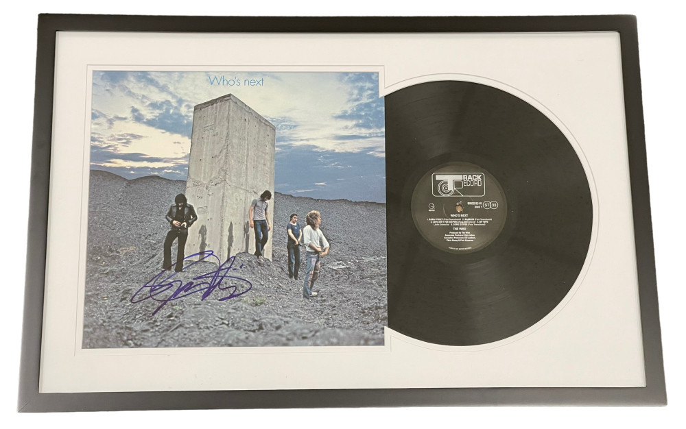 ROGER DALTREY SIGNED THE WHO FRAMED WHO'S NEXT ALBUM AUTHENTIC AUTOGRAPH BECKETT