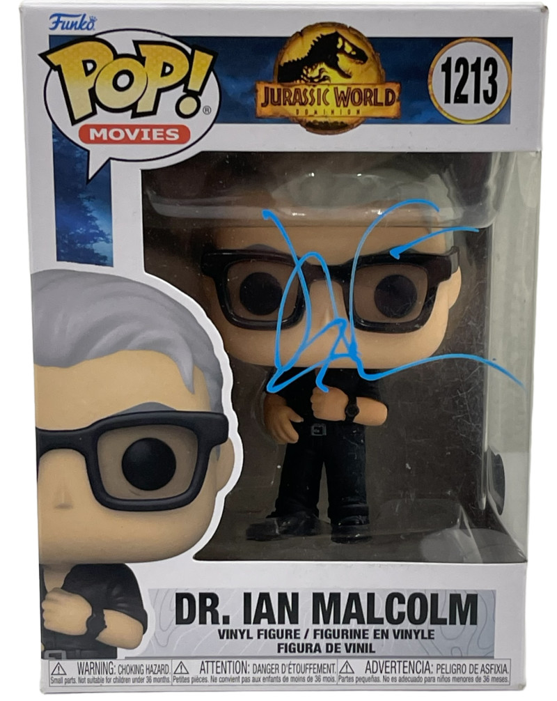 JEFF GOLDBLUM SIGNED DR. IAN MALCOLM JURASSIC WORLD DOMINION FUNKO BECKETT 6