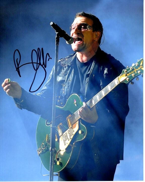 BONO Signed Autographed 8x10 U2 Photo
