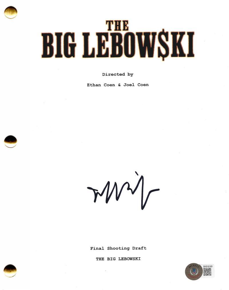 JEFF BRIDGES SIGNED THE BIG LEBOWSKI FULL SCRIPT AUTHENTIC AUTOGRAPH BECKETT COA