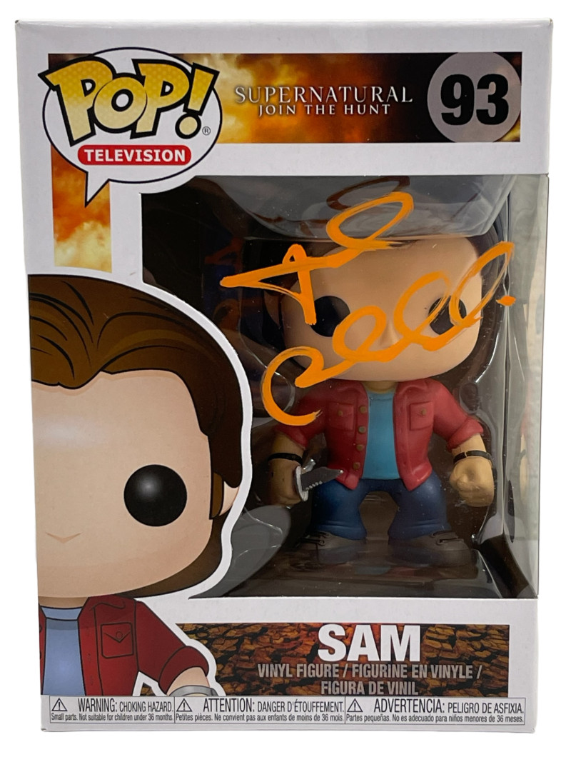 JARED PADALECKI SIGNED POP FUNKO FIGURE 93 SUPERNATURAL SAM AUTOGRAPH BECKETT 1