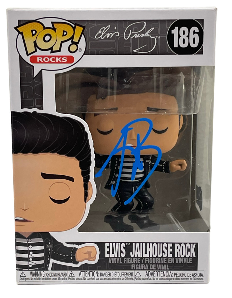 AUSTIN BUTLER SIGNED ELVIS JAILHOUSE ROCK FUNKO FIGURE 186 AUTOGRAPH BECKETT 5