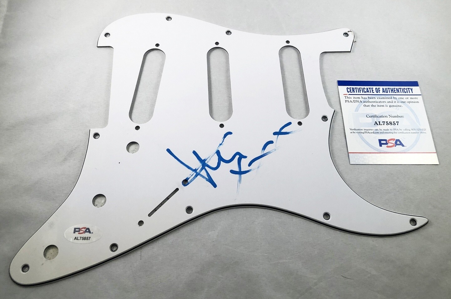 Mike Dirnt Signed PickGuard Green Day PSA/DNA 1 COA