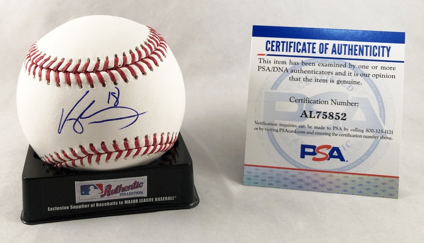 Vaughn Grissom Signed Authentic MLB Baseball Atlanta Braves PSA/DNA 1 COA