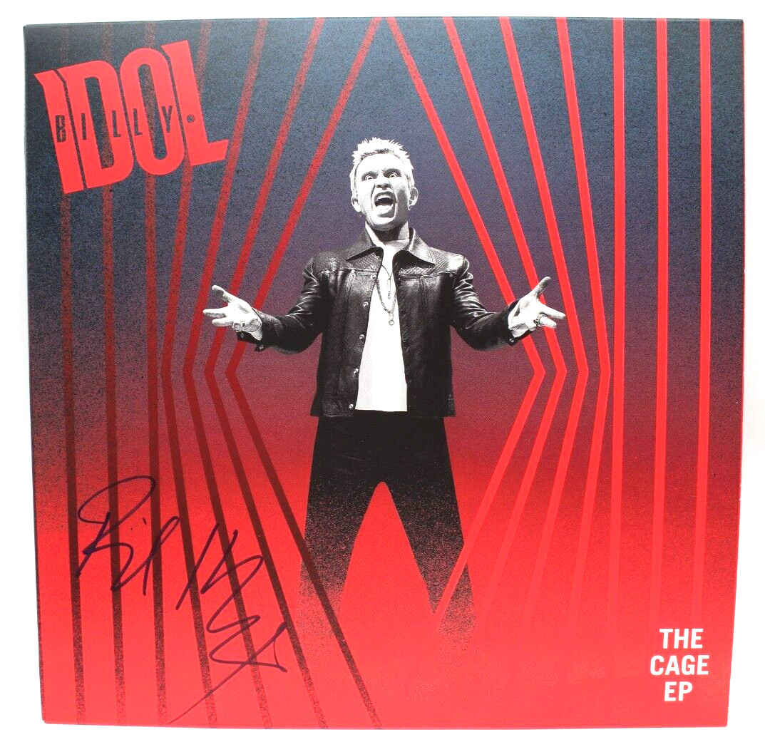 Billy Idol Signed The Cage EP New Vinyl Record Album W/Beckett BAS COA BH033879