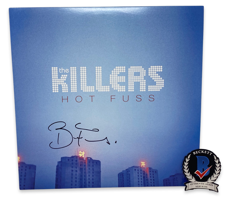 Brandon Flowers The Killers Signed Hot Fuss Vinyl Record Album LP Beckett COA