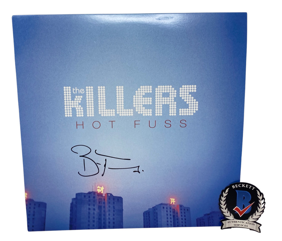 Brandon Flowers The Killers Signed Hot Fuss Vinyl Record Album LP Beckett COA