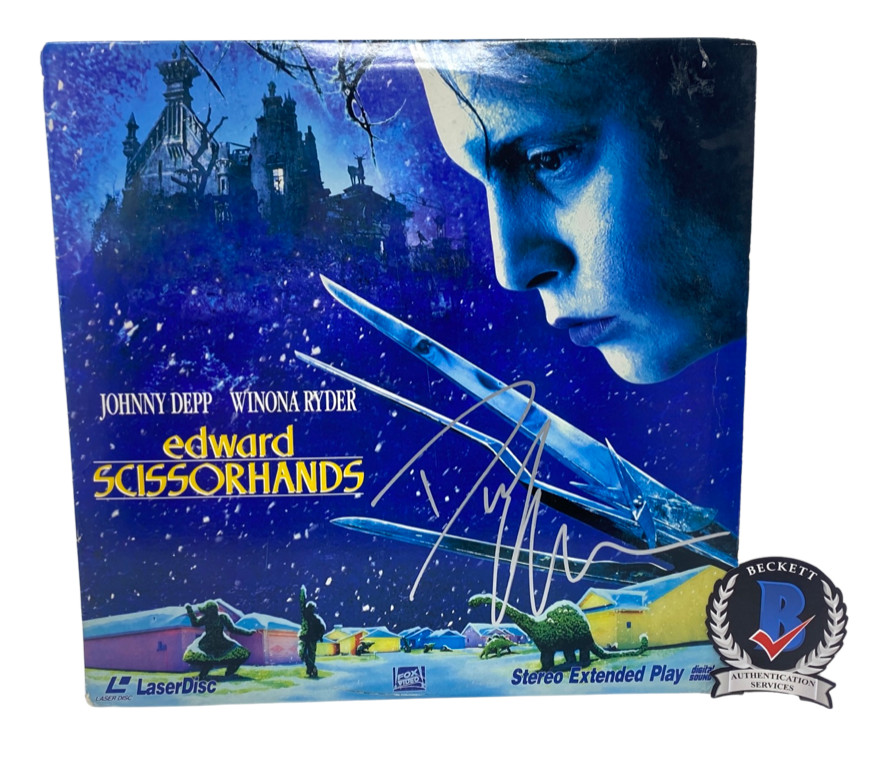 Danny Elfman Signed Autographed Edward Scissorhands Movie Laserdisc Beckett COA