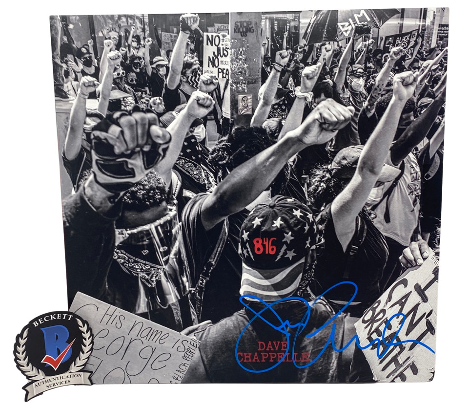 Dave Chappelle Signed Autographed 8:46 Comedy Vinyl Record Album LP Beckett COA