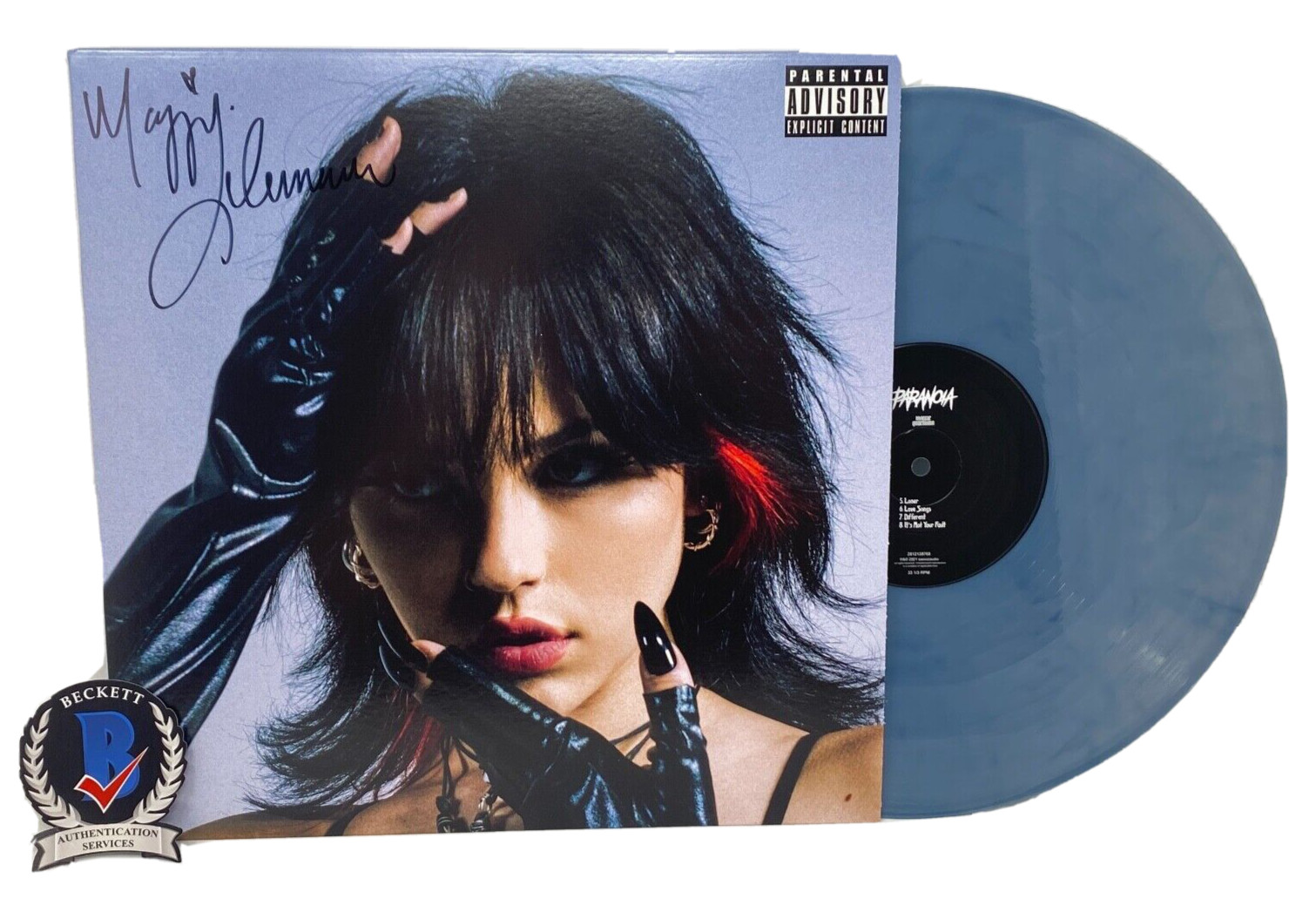 Maggie Lindemann Signed Autographed Paranoia Vinyl Record LP Album Beckett COA