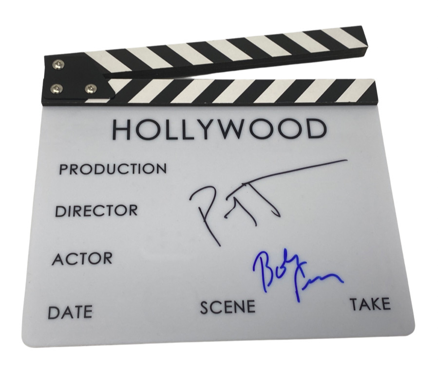Peter & Bobby Farrelly Signed Director's Clapboard Dumb and Dumber Beckett COA
