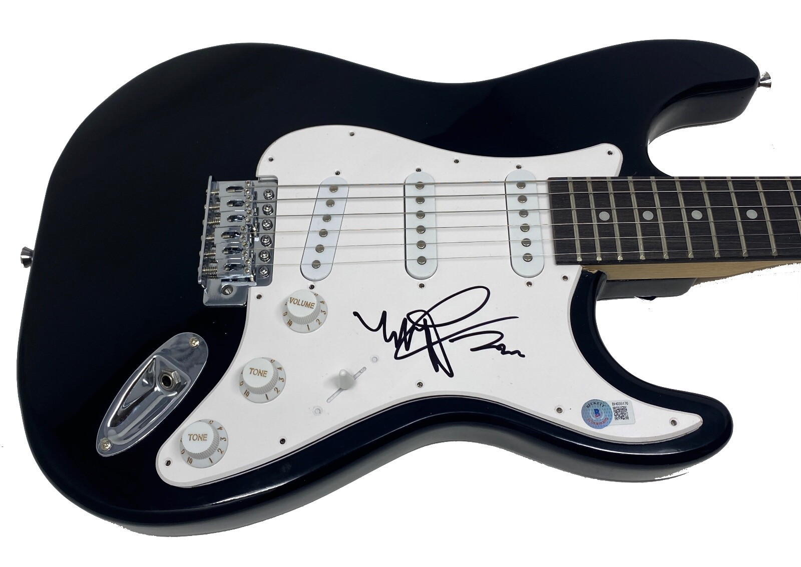 YELAWOLF SIGNED AUTOGRAPHED ELECTRIC GUITAR LOVE STORY RAPPER SINGER BECKETT COA COLLECTIBLE MEMORABILIA