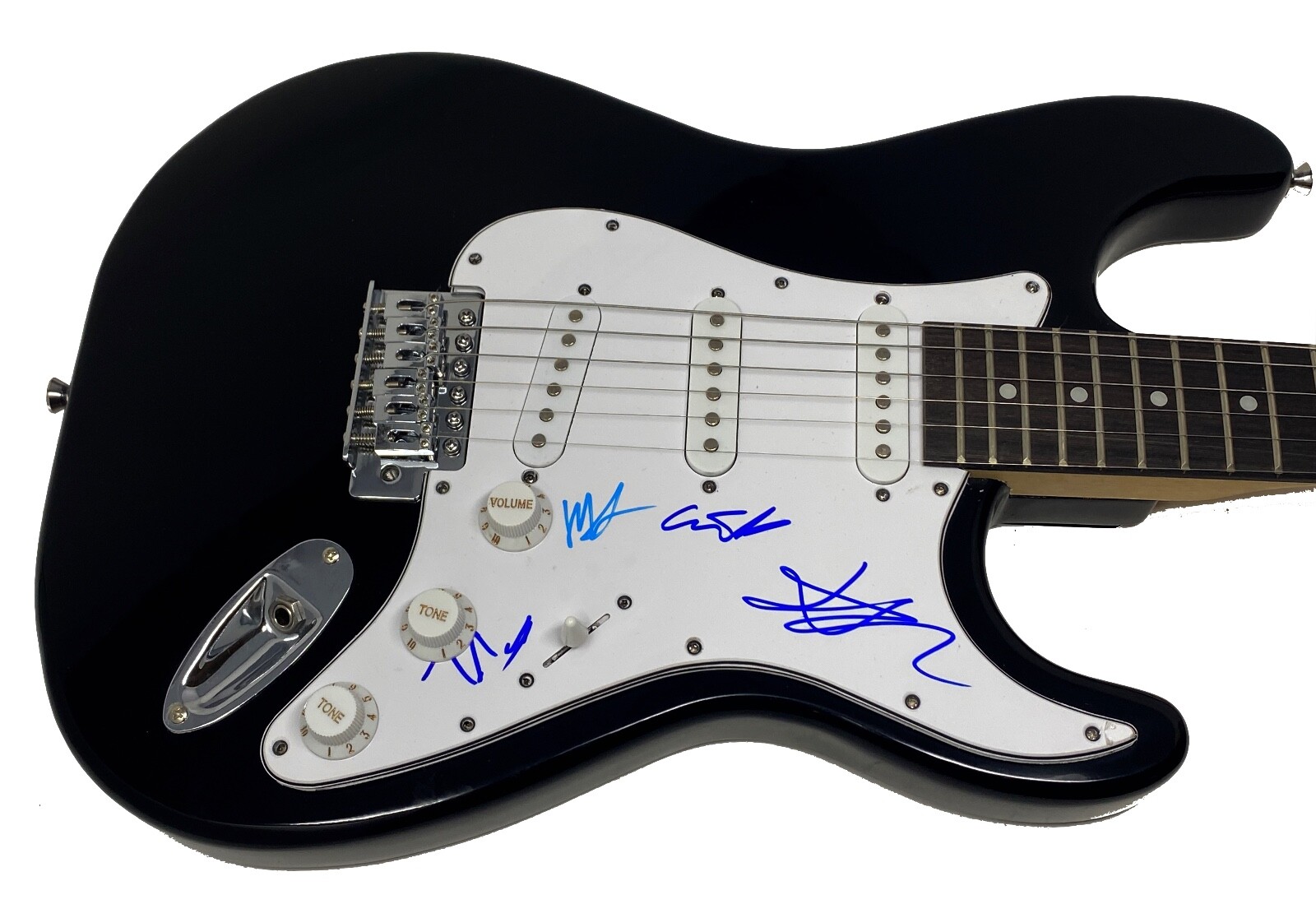 Maneskin Band Signed Autographed Electric Guitar x4 Damiano Vic Thomas Ethan COA