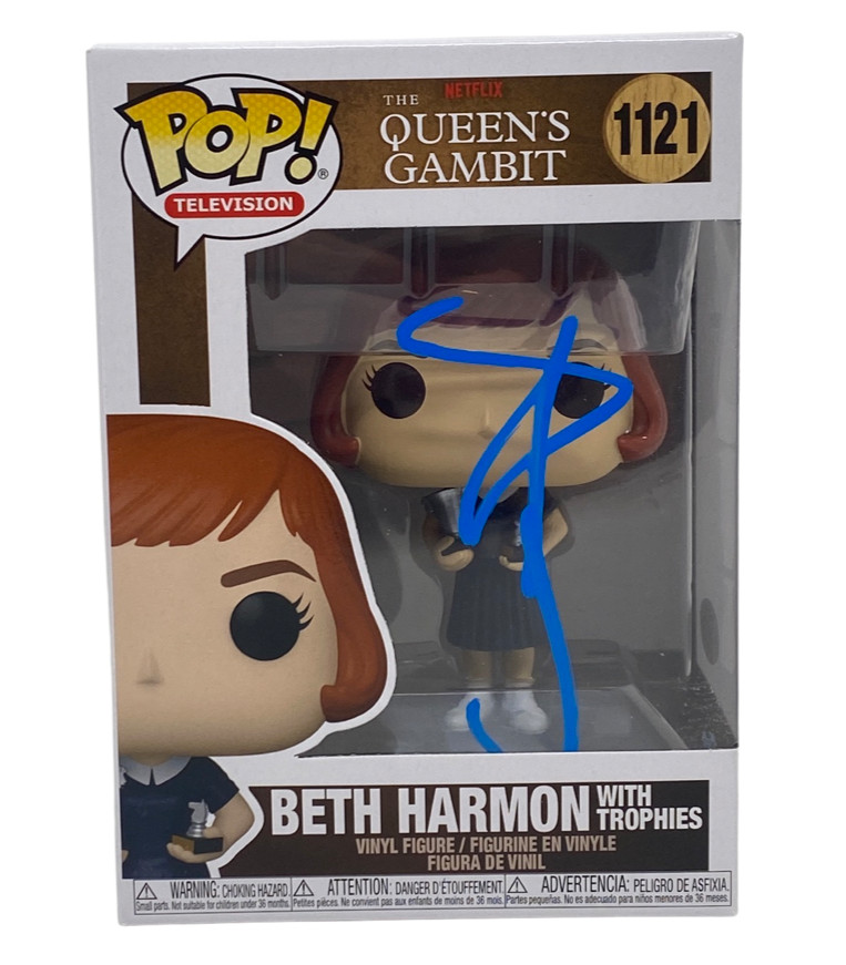 Anya Taylor-Joy Signed Beth Harmon The Queen's Gambit Funko Pop Figure ACOA COA