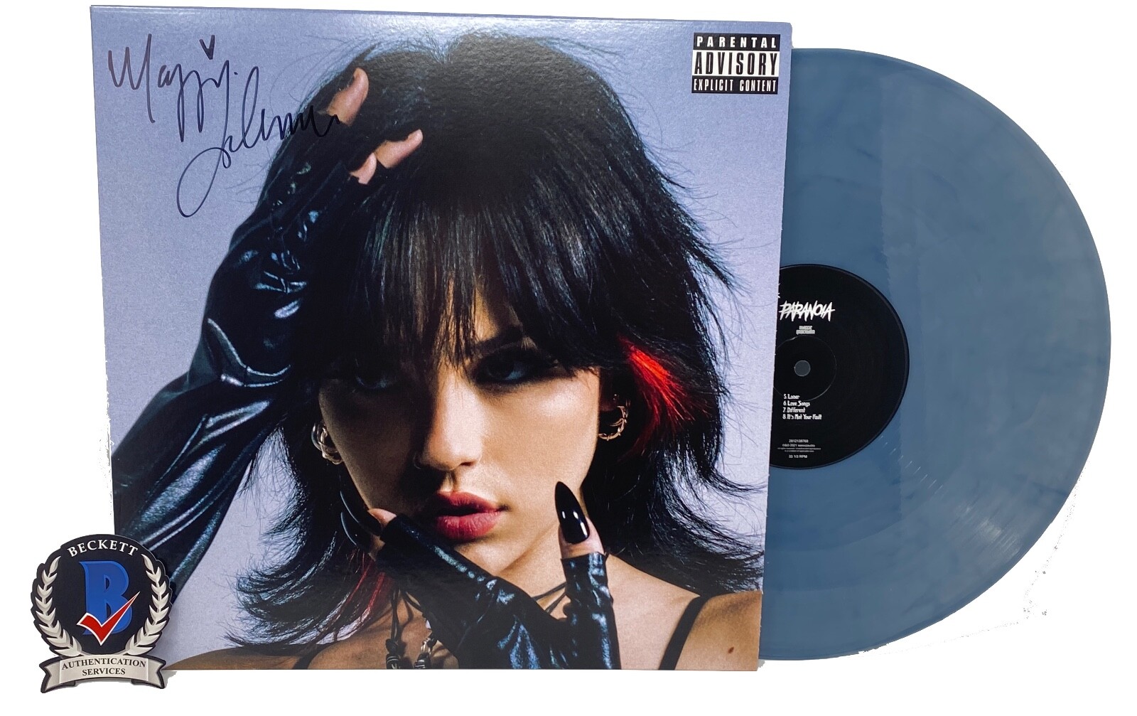 Maggie Lindemann Signed Autographed Paranoia Vinyl Record LP Album Beckett COA